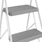 Cosco Cosco 47.6 in. H X 16.81 in. W X 2.91 in. D 225 lb. capacity 3 step Steel Folding Step Stool 11-448-WHG2 - alternate 3